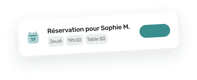 Nouvelle réservation